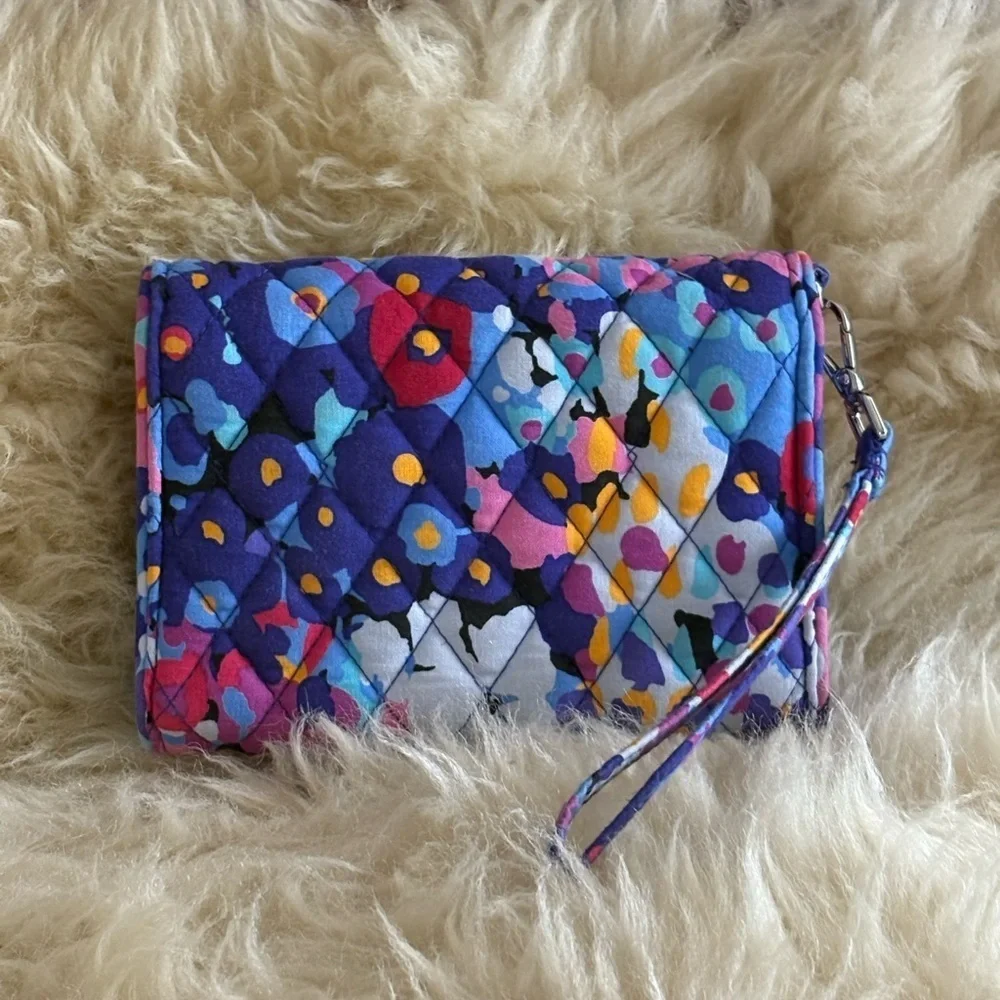 Vera Bradley Multicolor Floral Quilted Wristlet